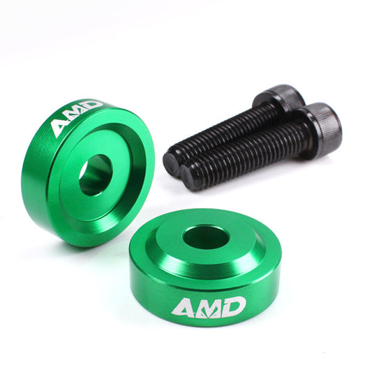 AMD Aprilia Tuono V4R 1000, V4 1100 RR + Factory, V4 1100 Factory 2021> Bar Risers +10mm- Green