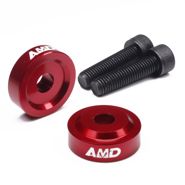 AMD Aprilia Tuono V4R 1000, V4 1100 RR + Factory, V4 1100 Factory 2021> Bar Risers +10mm - Red