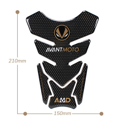 Universal Fit Carbon Effect 3D Gel Motorcycle Tank Pad Protector