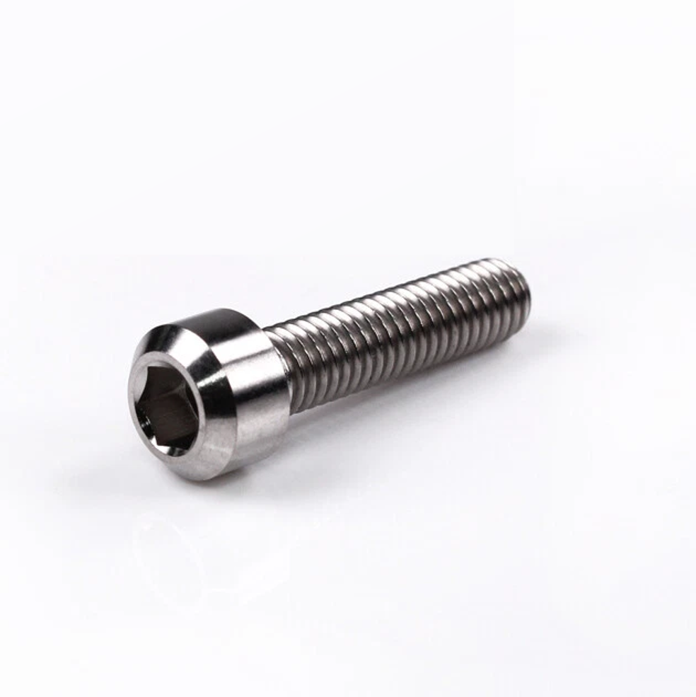 Titanium Chamfer Socket Cap Head Bolts M6 (1.0mm) 15 20 25 30 35 40 45mm Polished