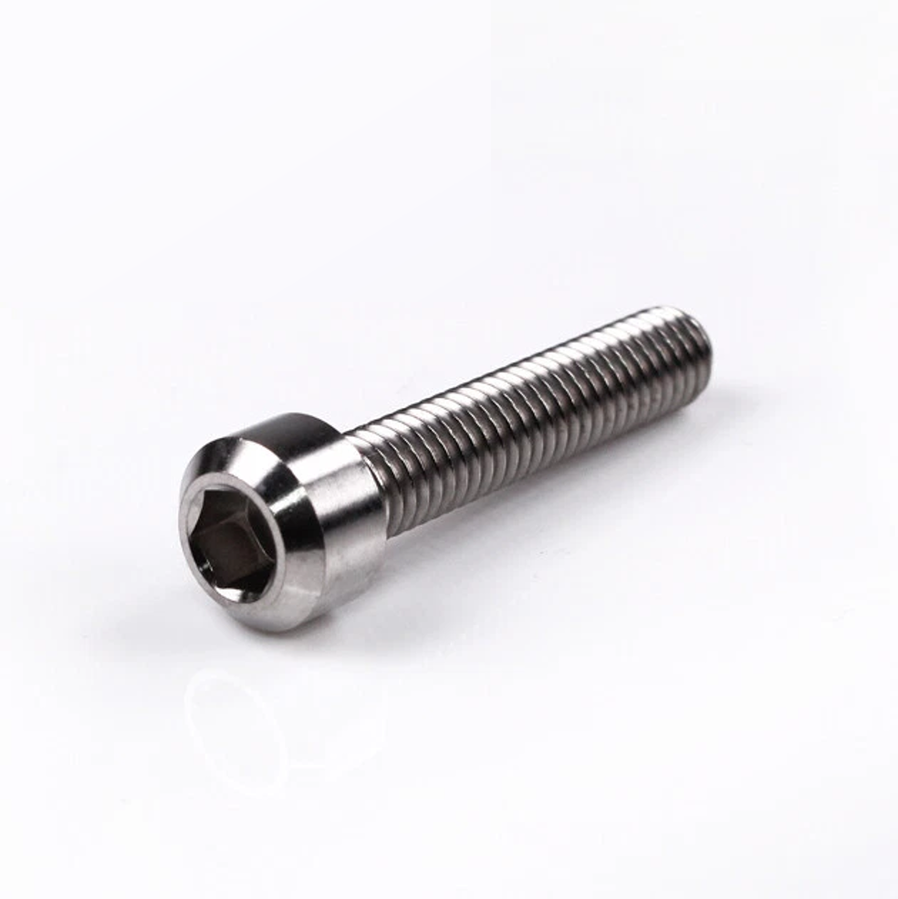 Titanium Chamfer Socket Cap Head Bolts M6 (1.0mm) 15 20 25 30 35 40 45mm Polished