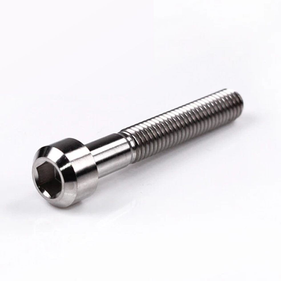 Titanium Chamfer Socket Cap Head Bolts M6 (1.0mm) 15 20 25 30 35 40 45mm Polished