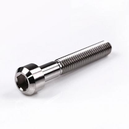 Titanium Chamfer Socket Cap Head Bolts M6 (1.0mm) 15 20 25 30 35 40 45mm Polished