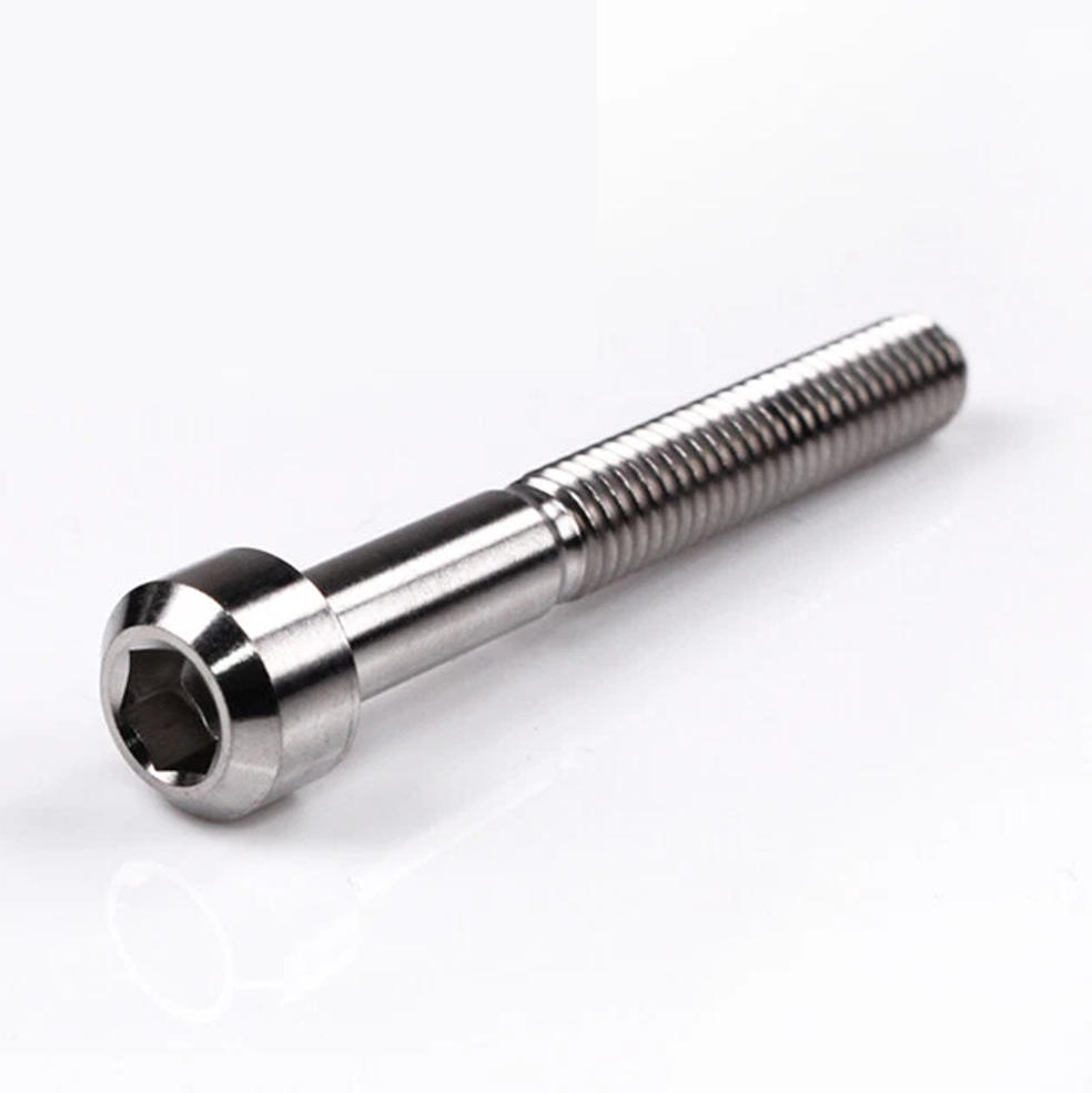 Titanium Chamfer Socket Cap Head Bolts M6 (1.0mm) 15 20 25 30 35 40 45mm Polished