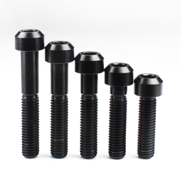 Titanium Chamfer Socket Cap Head Bolts M8 (1.5mm) 30 35 40 45 50mm Black