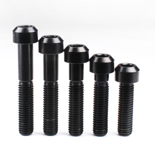 Titanium Chamfer Socket Cap Head Bolts M8 (1.5mm) 30 35 40 45 50mm Black