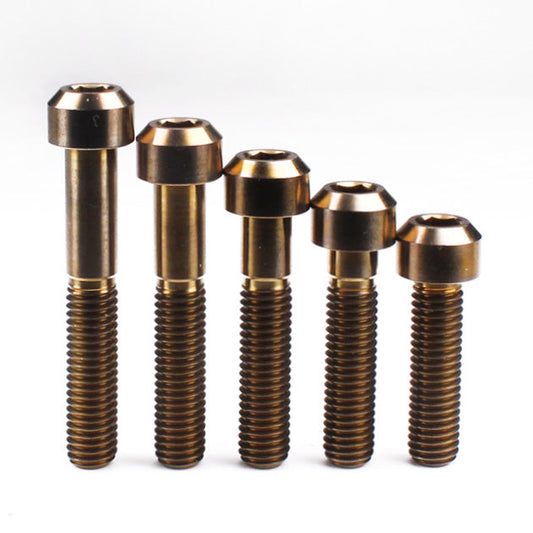 Titanium Chamfer Socket Cap Head Bolts M8 (1.5mm) 30 35 40 45 50mm Bronze