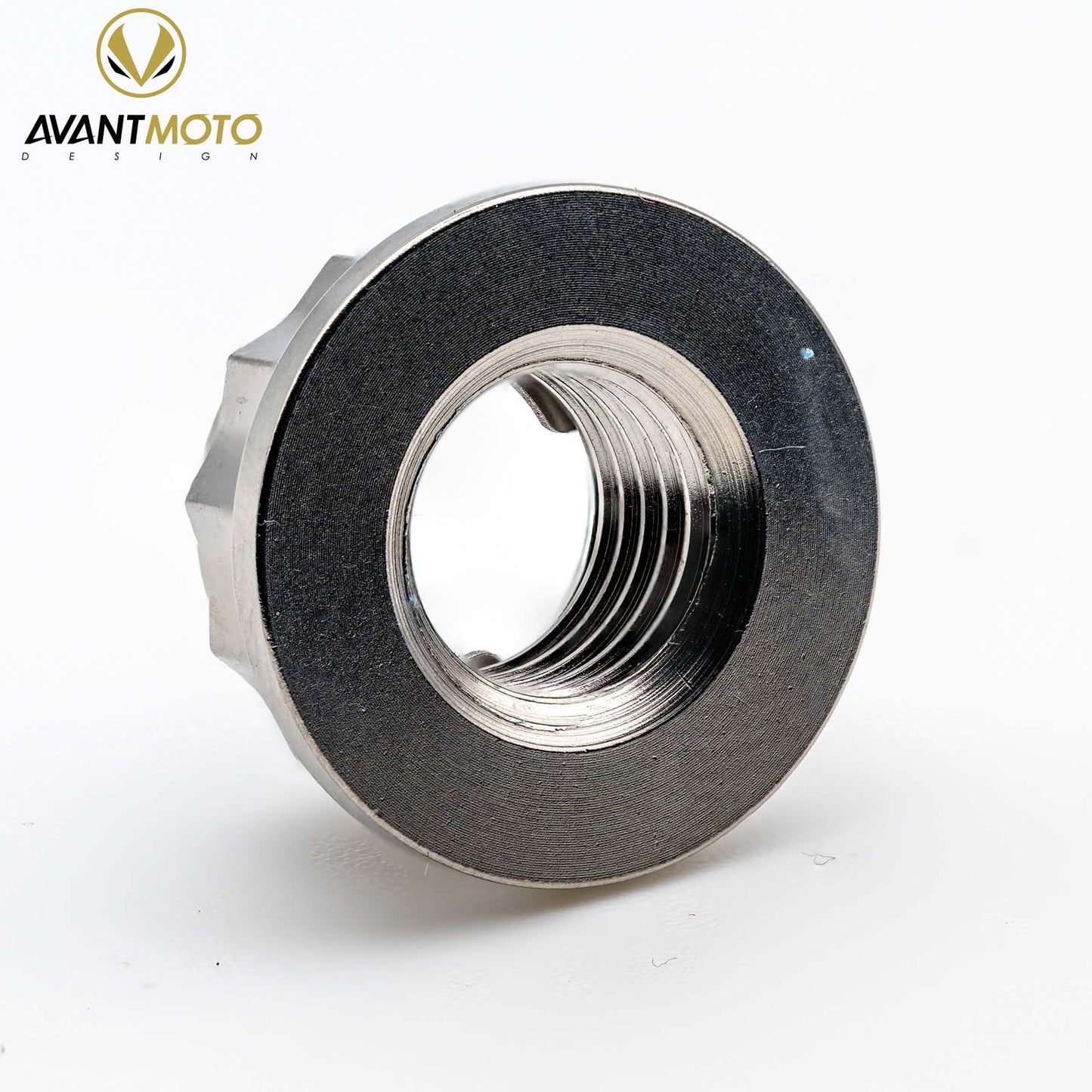 Titanium Rear Sprocket Nut Bi-Hex Flange M10 x (1.0mm) Polished