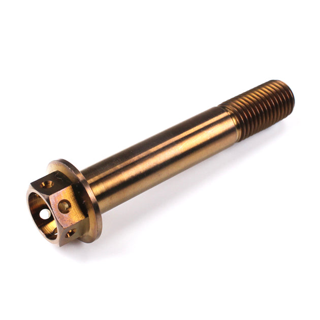 Titanium Front Brake Caliper Bolt Race Spec Drilled M10 (1.25mm) x 65mm Bronze