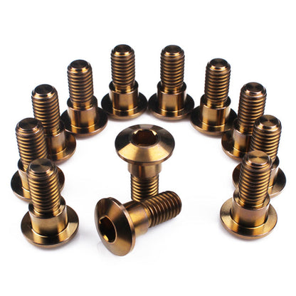 Suzuki Late Titanium Front Disc Bolts M8 (1.25mm) x 22mm Bronze Qty x 12