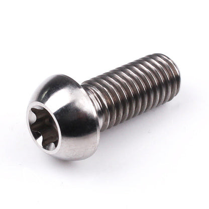 Ducati / Aprilia Titanium Front Disc Torx Head Bolts M8 (1.25mm) x 20mm Polished Qty x 12