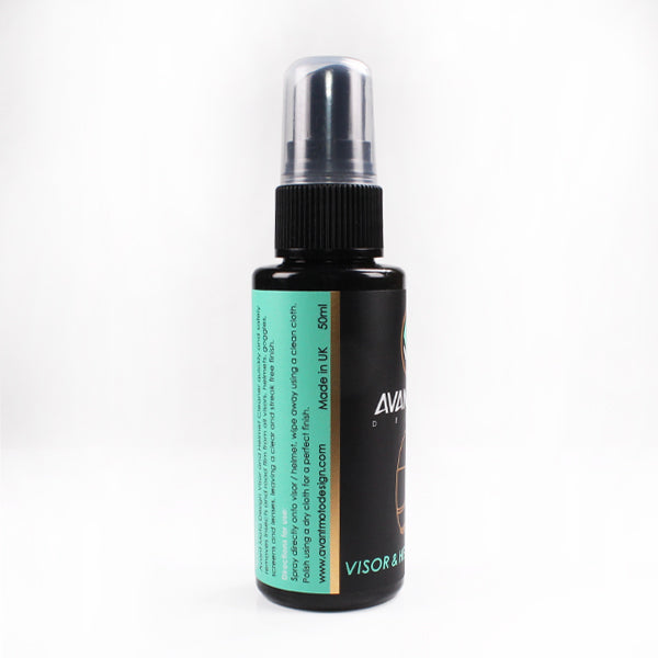 Avant Moto Design Motorcycle Visor and Helmet Spray Cleaner with Cleaning Cloth - 50ml