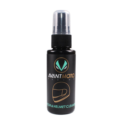 Avant Moto Design Motorcycle Visor and Helmet Spray Cleaner with Cleaning Cloth - 50ml
